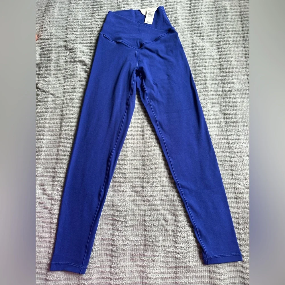 Royal Blue High-Waist Leggings Arie Crossover Leggings - Picture 1 of 3